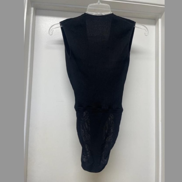 COSABELLA Black Ribbed Bodysuit - Picture 6 of 10